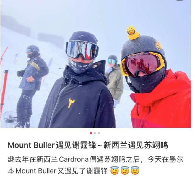 谢霆锋与儿子Lucas共赴滑雪之旅